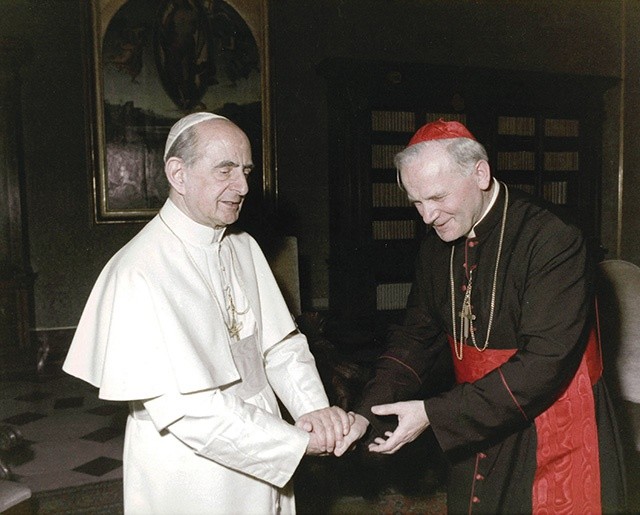 św. Paweł VI i kard. K. Wojtyła